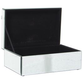 Caja-Joyero Alexandra House Living Gris Cristal Espejo 22 x 9 x 14 cm