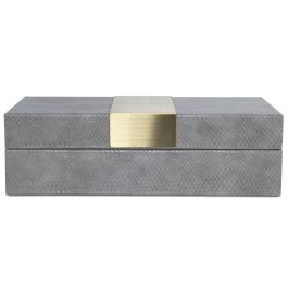 Caja-Joyero Alexandra House Living Gris Madera 25 x 7 x 12 cm