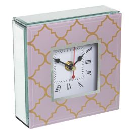 Reloj de Mesa Alexandra House Living Rosa Cristal 14 x 14 x 4 cm Precio: 16.68999948. SKU: B17AEQPPVP