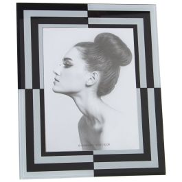 Marco de Fotos Alexandra House Living Blanco Negro Cristal 23 x 1 x 28 cm Precio: 14.3868995886. SKU: B1DJBPGPP8