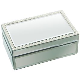 Caja-Joyero Alexandra House Living Transparente Cristal Espejo 21 x 9 x 13 cm