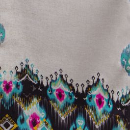 Camino de Mesa Alexandra House Living Gris Textil 180 x 30 cm Cebra Terciopelo