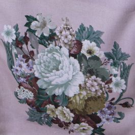 Camino de Mesa Alexandra House Living Violeta Textil 180 x 30 cm Flores Terciopelo