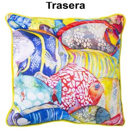 Cojín Alexandra House Living Multicolor Textil 45 x 45 cm