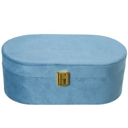 Caja-Joyero Alexandra House Living Azul Textil 26 x 10 x 13 cm Precio: 33.2750003993. SKU: B17BMZNFFQ