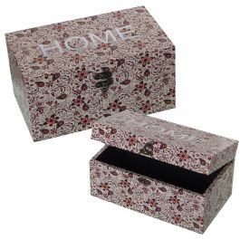 Juego de Cajas Decorativas Alexandra House Living Multicolor Madera 2 Piezas Precio: 45.37500067759999. SKU: B154N9VDBS