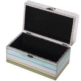 Juego de Cajas Decorativas Alexandra House Living Multicolor Madera 2 Piezas