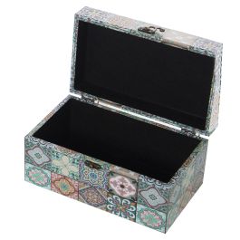 Juego de Cajas Decorativas Alexandra House Living Multicolor Madera 2 Piezas