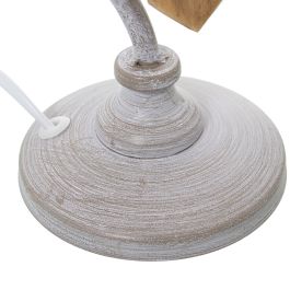 Lámpara de mesa Alexandra House Living Blanco Metal 40 W 20 x 34 x 20 cm