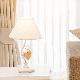 Lámpara de mesa Alexandra House Living Blanco Metal 40 W 20 x 34 x 20 cm