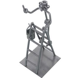 Figura Decorativa Alexandra House Living Metal 27 x 10 x 10 cm