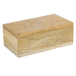 Caja Decorativa Alexandra House Living Multicolor Madera 21 x 6 x 12 cm