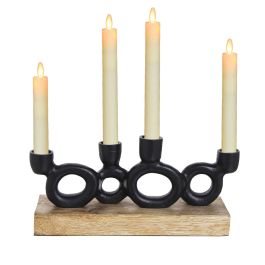 Candelabro Alexandra House Living Madera