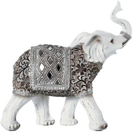 Figura Decorativa Alexandra House Living Blanco Plástico Elefante 12 x 26 x 27 cm Precio: 44.5000006. SKU: B1FBLY9JPB