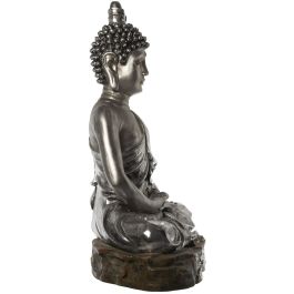 Figura Decorativa Alexandra House Living Plateado Plástico Buda 62 x 93 x 138 cm