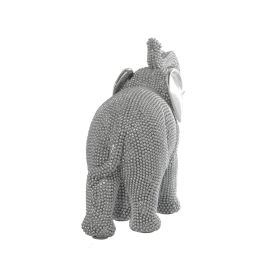 Figura Decorativa Alexandra House Living Plateado Plástico Elefante 11 x 24 x 20 cm