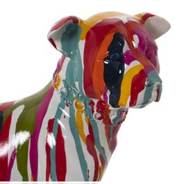 Figura Decorativa Alexandra House Living Multicolor Plástico Perro Pintura 13 x 29 x 26 cm