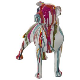 Figura Decorativa Alexandra House Living Multicolor Plástico Perro Pintura 13 x 29 x 26 cm