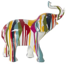 Figura Decorativa Alexandra House Living Multicolor Plástico Elefante Pintura 14 x 30 x 28 cm Precio: 78.69000018. SKU: B1GJQZJ254