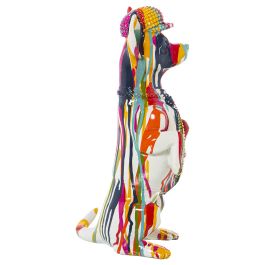 Figura Decorativa Alexandra House Living Multicolor Plástico Perro Pintura 16 x 13 x 30 cm