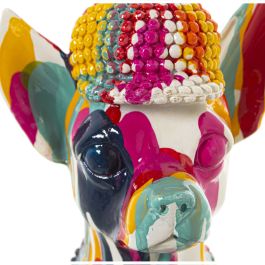 Figura Decorativa Alexandra House Living Multicolor Plástico Perro Pintura 16 x 13 x 30 cm