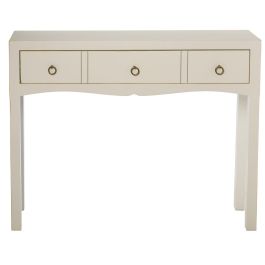 Consola Alexandra House Living Blanco Madera 94 x 78 x 24 cm