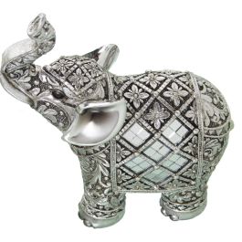 Figura Decorativa Alexandra House Living Plateado Acrílico Plástico Melamina Elefante 11 x 6 x 16 cm Precio: 23.5949992982. SKU: B18ZQL2P96