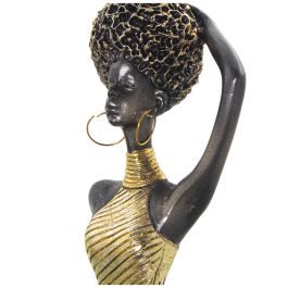 Figura Decorativa Alexandra House Living Dorado Plástico León Africana 13 x 17 x 38 cm