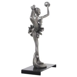 Figura Decorativa Alexandra House Living Plateado Plástico Gimnasta 12 x 19 x 32 cm