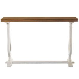 Consola Alexandra House Living Blanco Madera 121 x 79 x 31 cm