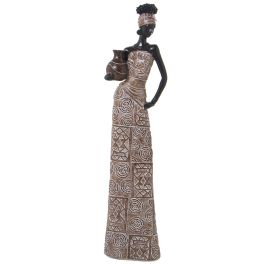 Figura Decorativa Alexandra House Living Marrón Plástico Africana 11 x 14 x 51 cm Precio: 59.50000034. SKU: B14G2BADBT