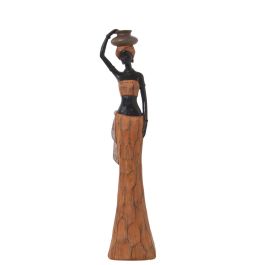 Figura Decorativa Alexandra House Living Marrón Acrílico Plástico Melamina Africana 8 x 5 x 32 cm Precio: 23.5949992982. SKU: B19X6MQNA2