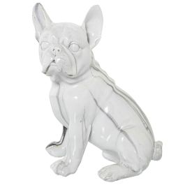 Figura Decorativa Alexandra House Living Plástico Perro 15 x 18 x 23 cm Mármol