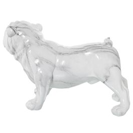 Figura Decorativa Alexandra House Living Plástico Perro 25 x 21 x 43 cm Mármol