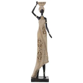 Figura Decorativa Alexandra House Living Beige Plástico Africana 15 x 19 x 63 cm Precio: 98.68999943. SKU: B18RQF6SWQ