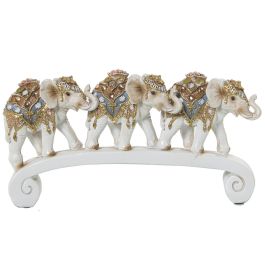 Figura Decorativa Alexandra House Living Blanco Dorado Plástico Elefante 9 x 15 x 27 cm Precio: 36.49999969. SKU: B18BHG2FM8