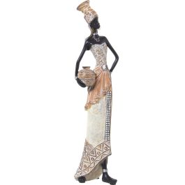 Figura Decorativa Alexandra House Living Blanco Dorado Plástico Africana 12 x 14 x 45 cm Precio: 52.69000055. SKU: B1ERL9SCM8