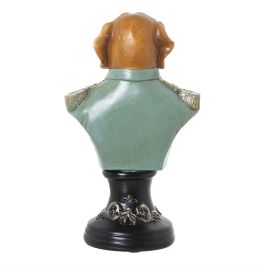 Busto Alexandra House Living Verde Plástico Perro Traje 12 x 18 x 27 cm