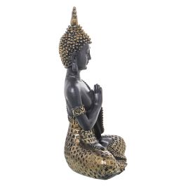 Figura Decorativa Alexandra House Living Marrón Dorado Acrílico Plástico Melamina Buda