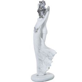 Figura Decorativa Alexandra House Living Blanco Plateado Acrílico Plástico Melamina 9 x 8 x 30 cm Precio: 33.2750003993. SKU: B1FLKBGDX7