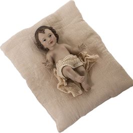 Figura Decorativa Alexandra House Living Beige Plástico Niño Jesús 12 x 18 x 26 cm Cojín Precio: 60.5. SKU: B1CXR82A5H