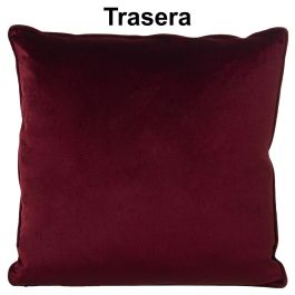 Cojín Alexandra House Living Rosa Terciopelo Textil 45 x 45 cm