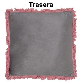 Cojín Alexandra House Living Gris Rosa Textil 45 x 45 cm