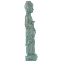 Figura Decorativa Alexandra House Living Celeste Cerámica Buda 20 x 27 x 83 cm