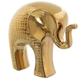 Figura Decorativa Alexandra House Living Dorado Cerámica Elefante Precio: 26.486899866899996. SKU: B1EB3VY4BT