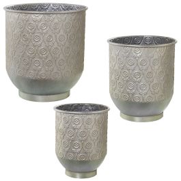 Set de Maceteros Alexandra House Living Plateado Metal (3 Piezas) Precio: 108.94999962. SKU: B15J2NT6TH