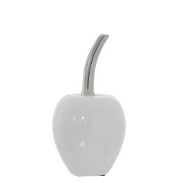 Figura Decorativa Alexandra House Living Blanco Plateado Cerámica Cerezas 10 x 20 cm Precio: 16.9278993103. SKU: B1GZV3EBGM