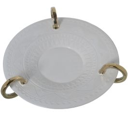 Centro de Mesa Alexandra House Living Blanco Dorado Cerámica 45 x 44 x 14 cm Precio: 99.78999954. SKU: B1AW55CEMG