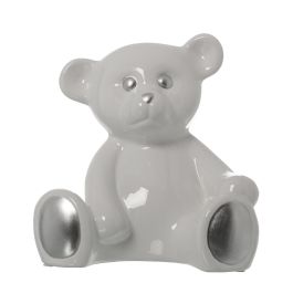 Figura Decorativa Alexandra House Living Blanco Cerámica Oso Precio: 29.9958995523. SKU: B1E926EW67