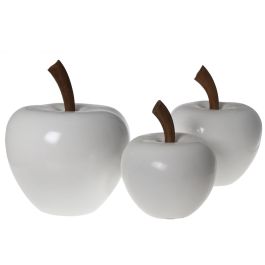 Figura Decorativa Alexandra House Living Blanco Cerámica Manzana 30 x 40 cm Precio: 49.50000011. SKU: B18JN7X4Q8